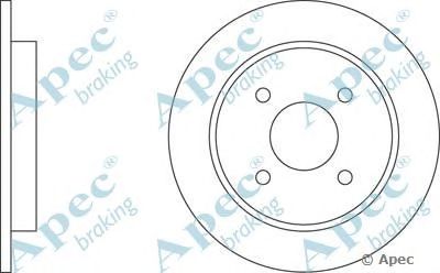 APEC BRAKING dsk607 -  Тормозной диск